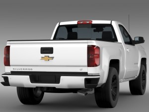 chevrolet silverado lt z71 regular cab gmtk2 stand Model 3D