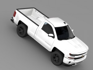 chevrolet silverado lt z71 regular cab gmtk2 stand Model 3D
