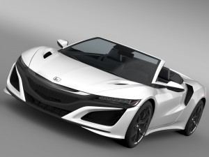 honda nsx cabriolet 2017 3Dモデル
