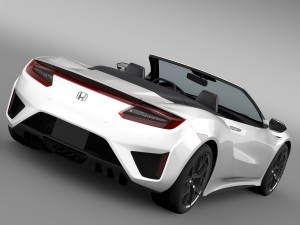 honda nsx cabriolet 2017 3D 모델