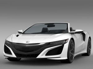 honda nsx cabriolet 2017 3D 모델