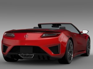 acura nsx cabriolet 2017 3D Model