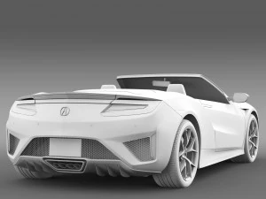 acura nsx cabriolet 2017 3D Model