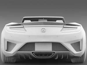 acura nsx cabriolet 2017 3D Model