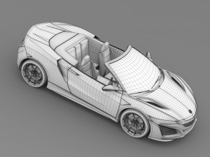acura nsx cabriolet 2017 3D Model