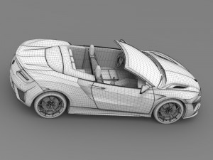 acura nsx cabriolet 2017 3D Model