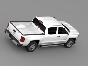 chevrolet silverado ltz crew cab gmtk2 short box 2 3D Model