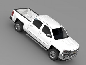 chevrolet silverado ltz crew cab gmtk2 short box 2 3D Model
