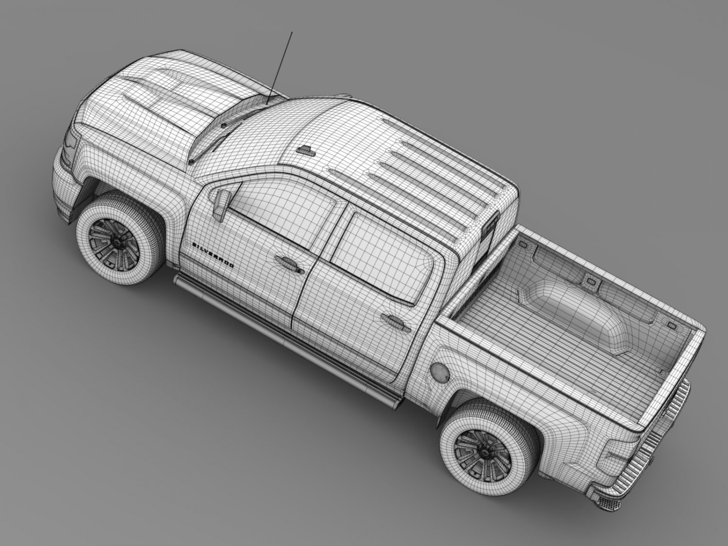 3d модель chevrolet. Вид со всех сторон 3д объект Шевроле.