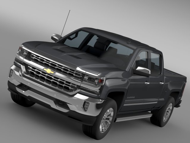 chevrolet silverado ltz crew cab gmtk2 standart bo 3Dモデル .c4d .max .obj .3ds .fbx .stl .blend 