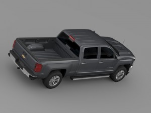 chevrolet silverado ltz crew cab gmtk2 standart bo 3Dモデル
