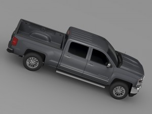 chevrolet silverado ltz crew cab gmtk2 standart bo 3Dモデル