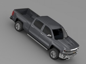 chevrolet silverado ltz crew cab gmtk2 standart bo 3Dモデル