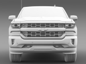 chevrolet silverado ltz crew cab gmtk2 standart bo 3Dモデル