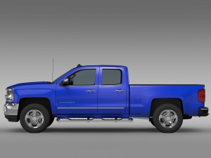 chevrolet silverado ltz double cab gmtk2 standart 3D Model
