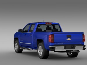chevrolet silverado ltz double cab gmtk2 standart 3D Model