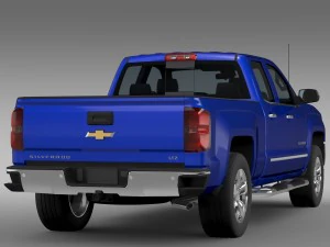 chevrolet silverado ltz double cab gmtk2 standart 3D Model