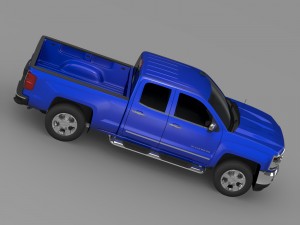 chevrolet silverado ltz double cab gmtk2 standart 3D Model