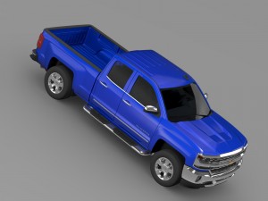 chevrolet silverado ltz double cab gmtk2 standart 3D Model