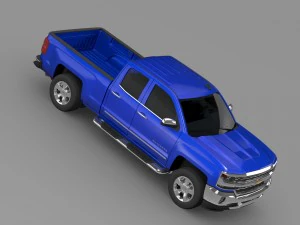 chevrolet silverado ltz double cab gmtk2 standart 3D Model