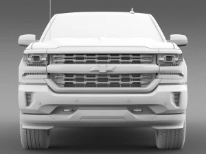 chevrolet silverado ltz double cab gmtk2 standart 3D Model