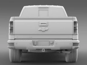 chevrolet silverado ltz double cab gmtk2 standart 3D Model
