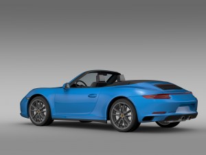 porsche 911 carrera 4 cabriolet 991 2016 Model 3D