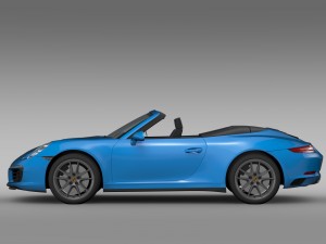 porsche 911 carrera 4 cabriolet 991 2016 Model 3D