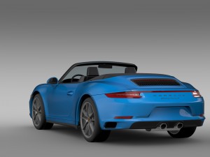 porsche 911 carrera 4 cabriolet 991 2016 Model 3D