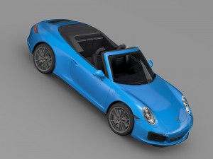 porsche 911 carrera 4 cabriolet 991 2016 Model 3D