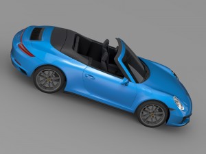 porsche 911 carrera 4 cabriolet 991 2016 Model 3D