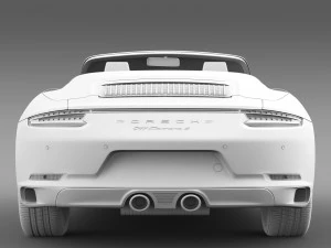 porsche 911 carrera 4 cabriolet 991 2016 3D Model