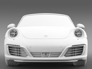 porsche 911 carrera 4 cabriolet 991 2016 Model 3D