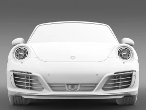 porsche 911 carrera 4 cabriolet 991 2016 3D Model