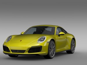 porsche 911 carrera 4 coupe 991 2016 Model 3D