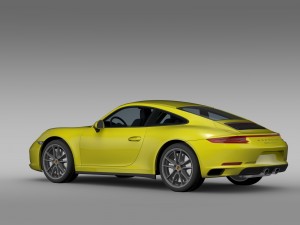 porsche 911 carrera 4 coupe 991 2016 Model 3D
