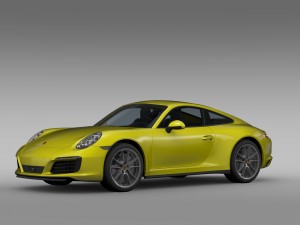 porsche 911 carrera 4 coupe 991 2016 Model 3D