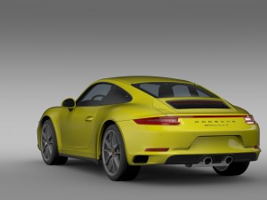 porsche 911 carrera 4 coupe 991 2016 Model 3D