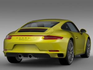 porsche 911 carrera 4 coupe 991 2016 Model 3D