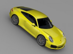 porsche 911 carrera 4 coupe 991 2016 Model 3D