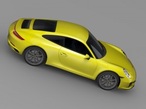 porsche 911 carrera 4 coupe 991 2016 Model 3D