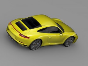 porsche 911 carrera 4 coupe 991 2016 Model 3D