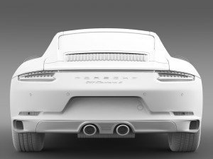 porsche 911 carrera 4 coupe 991 2016 Model 3D