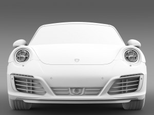 porsche 911 carrera 4 coupe 991 2016 Model 3D