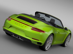 porsche 911 carrera 4s cabriolet 991 2016 3D Model