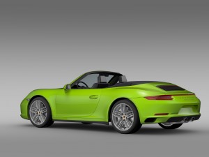 porsche 911 carrera 4s cabriolet 991 2016 3D Model