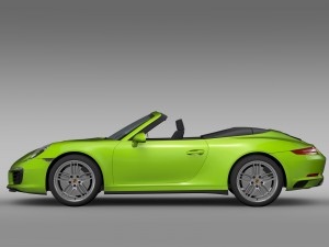 porsche 911 carrera 4s cabriolet 991 2016 3D Model