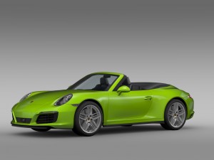 porsche 911 carrera 4s cabriolet 991 2016 3D Model