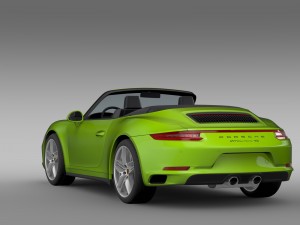 porsche 911 carrera 4s cabriolet 991 2016 3D Model