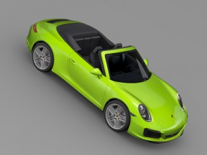 porsche 911 carrera 4s cabriolet 991 2016 3D Model